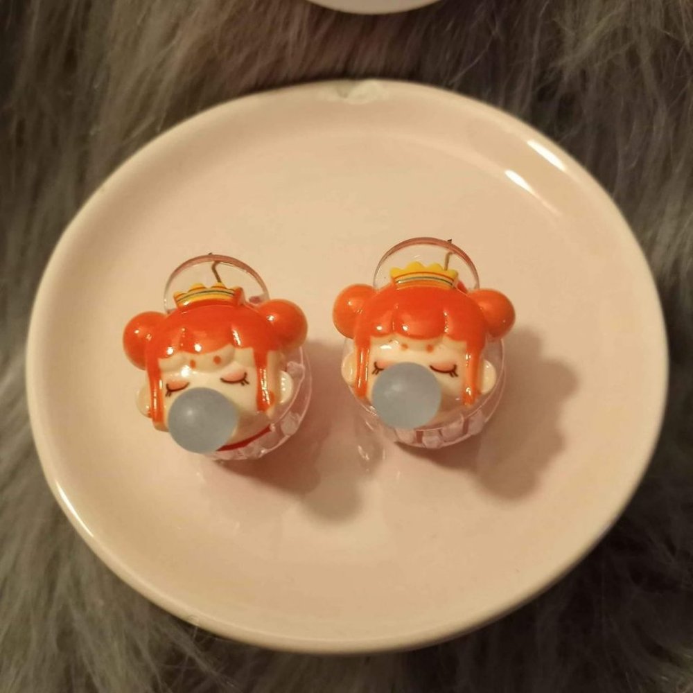 NEW Handmade Bubble Girl Mini Hair Clips